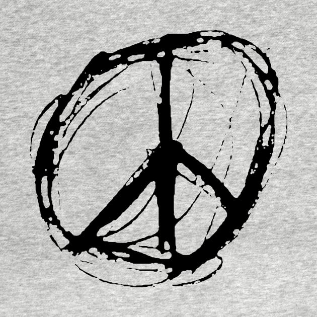 Dark and Gritty Peace Sign by MacSquiddles